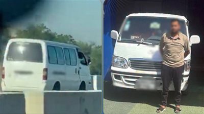 لاختصار الطريق.. ضبط سائق ميكروباص لقيادته عكس الاتجاه بالشرقية