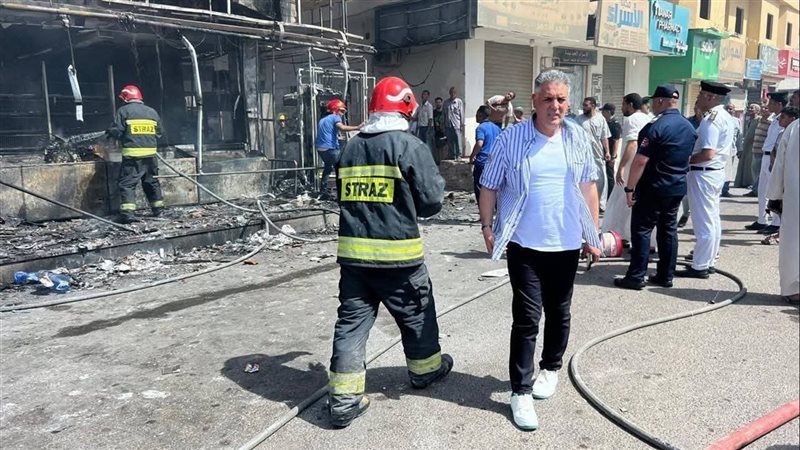حريق فى قنا 