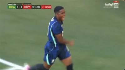 مصر والبرازيل.. إندريك يعاقب الفراعنة بهدف ثان في ودية أوهايو