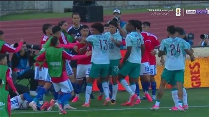 مشادة لاعبي البرتغال وتشيلي