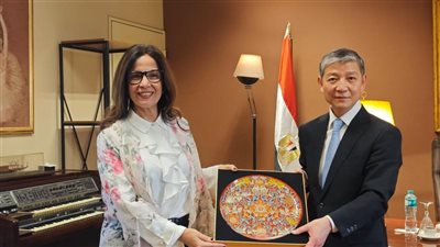 وزيرة الثقافة تبحث مع السفير الصيني سبل تعزيز التعاون الثقافي بين البلدين