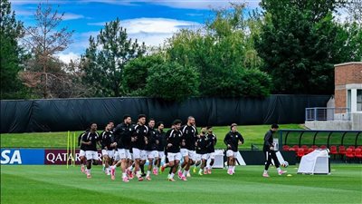 منتخب مصر يواصل تدريباته بملعب جوانزاجا استعداداً لمواجهة بلجيكا