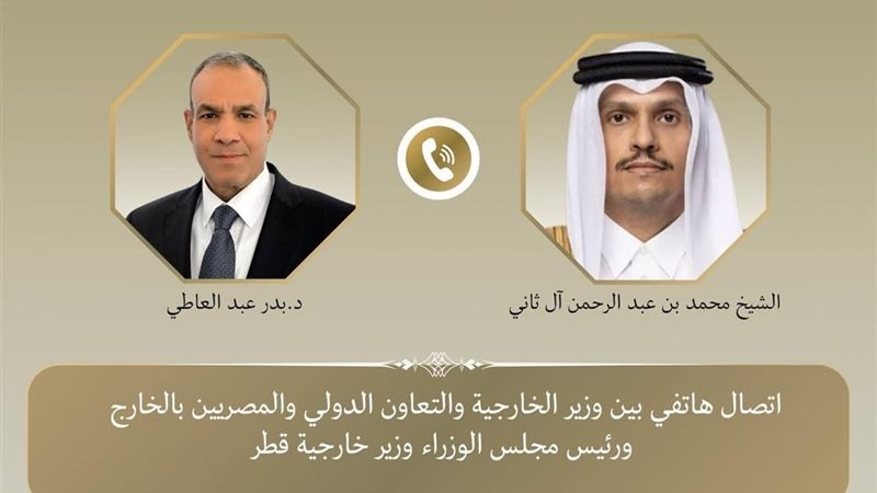 وزيرا خارجية مصر وقطر 