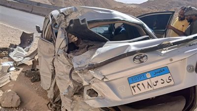 إصابة 4 طلاب في انقلاب سيارة ملاكي بطريق الهضبة بأسيوط 