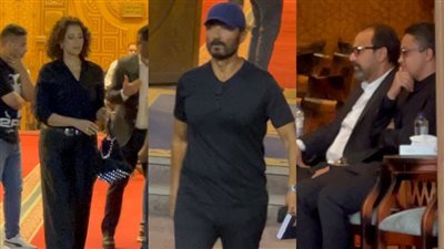 خالد النبوي وحنان مطاوع.. نجوم الفن يقدمون واجب العزاء لـ مصطفى العوضي |صور
