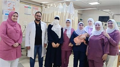مستشفى دمياط العام تنقذ رضيعا من الاختناق بجهاز البرونكوسكوب لأول مرة