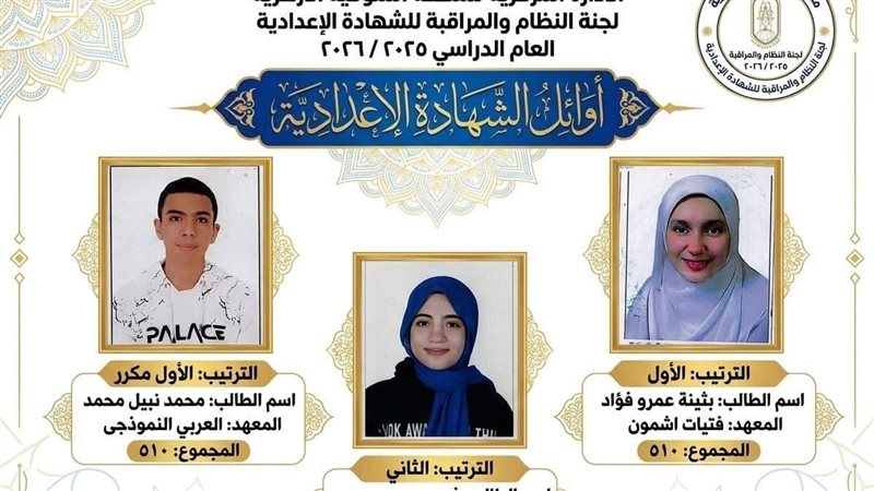 صورة اوائل المنوفية