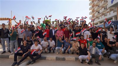 1000 طالب من جامعة عين شمس يدعمون الفراعنة في كأس العالم 2026