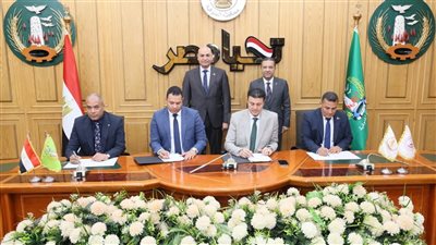 محافظ المنوفية يشهد توقيع بروتوكول تعاون لإنشاء شيلتر بالظهير الصحراوي 