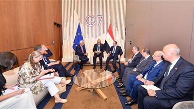 لقاء رفيع بين السيسي وأنطونيو كوستا على هامش قمة السبع بفرنسا