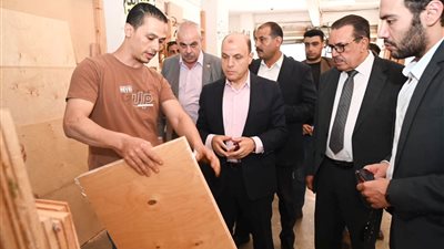 محافظ الغربية يتفقد ورش ومصانع صناعة الأثاث والأخشاب بقرى تطاي والجعفرية  