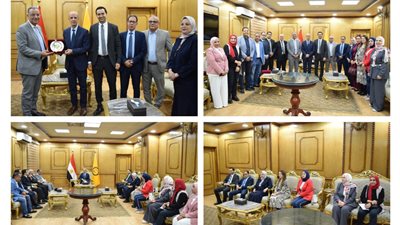 بحضور رئيس اعلام الشيوخ .. إهداء درع جامعة بنى سويف لعدد من محكمين مشروعات|صور
