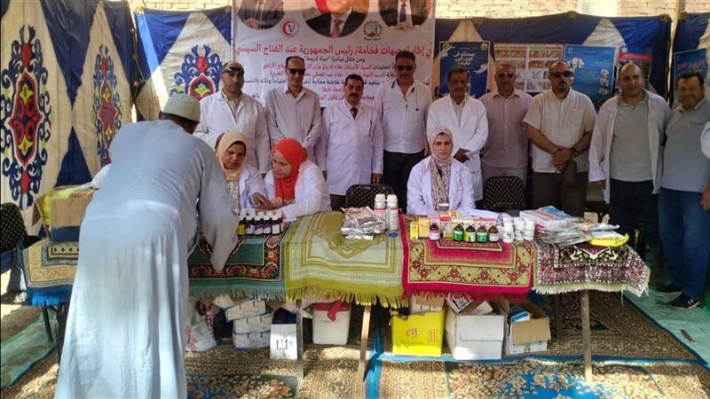 جانب من القافلة الطبية