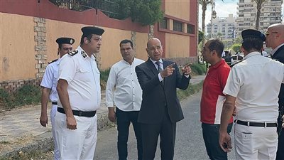 جولة تفقدية لمدير أمن بورسعيد لمتابعة قوات تأمين امتحانات الثانوية العامة 