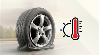 بسبب ارتفاع درجات الحرارة.. المرور السعودي يحذر من انفجار إطارات السيارات