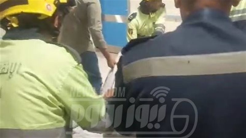 إنقاذ مسنة وزن ثقيل