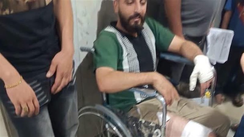 احد المصابين فى مستشفي