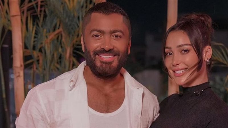 تامر حسني وبسمة بوسيل