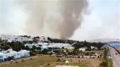 تركيا تكافح حريقًا واسعًا بإزمير.. النيران تمتد من الأراضي الزراعية للغابات