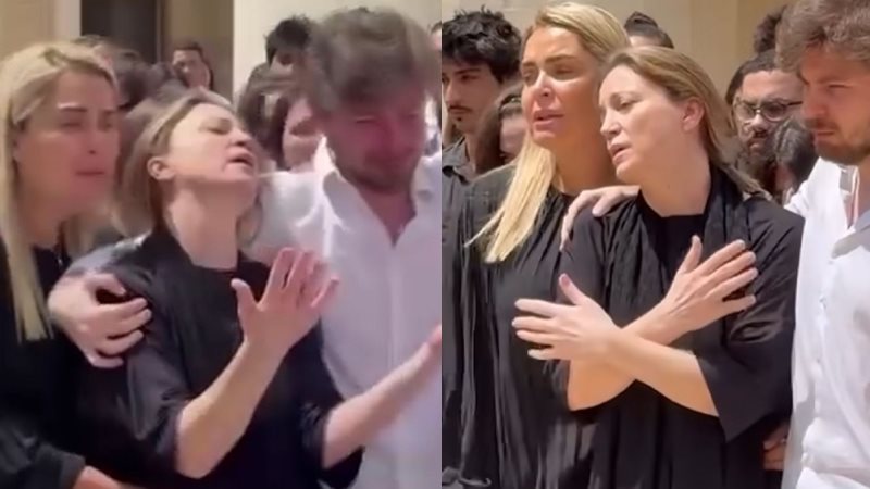 نورا رحال في جنازة نجلها أليكس