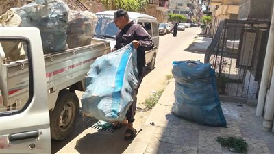 حملات مكثفة علي أماكن فرز القمامة و المخلفات بمدينة بورفؤاد