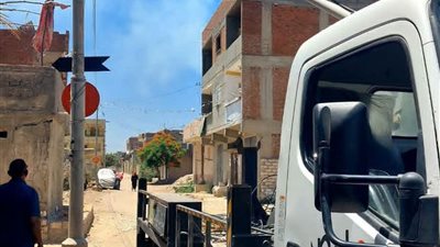 استئناف أعمال صيانة أعمدة الإنارة بقرية المعدية بالبحيرة