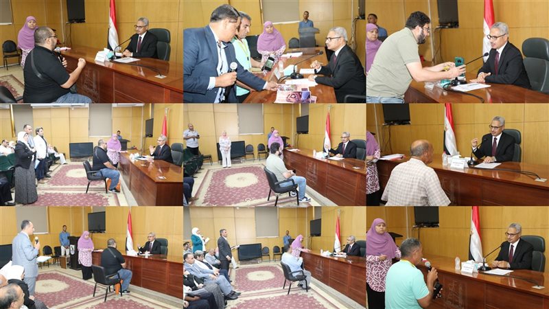 محافظ بنى سويف خلال