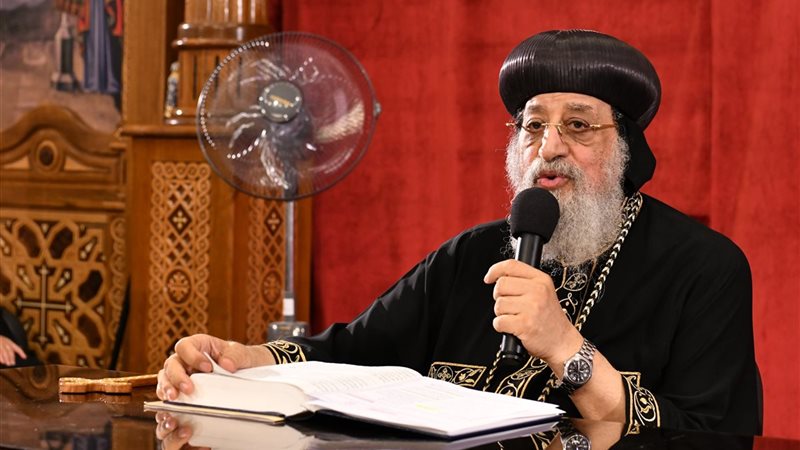 البابا تواضروس خلال