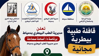 قافلة بيطرية مجانية بقرية كفر المياسرة في دمياط لدعم صغار المربين 