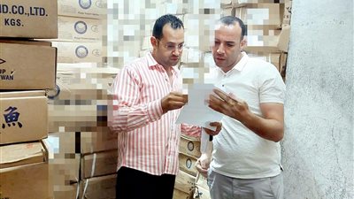 ضبط 60 طن اسماك هارنج منتهي الصلاحية  بكفر الدوار بالبحيرة