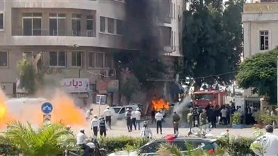 القصة الكاملة لانفجارات دمشق قرب فندق إقامة ماكرون          