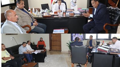بحث مستجدات موقف مشروع صرف صحي طحا البيشة بمركز ببا ببنى سويف ضمن حياة كريمة