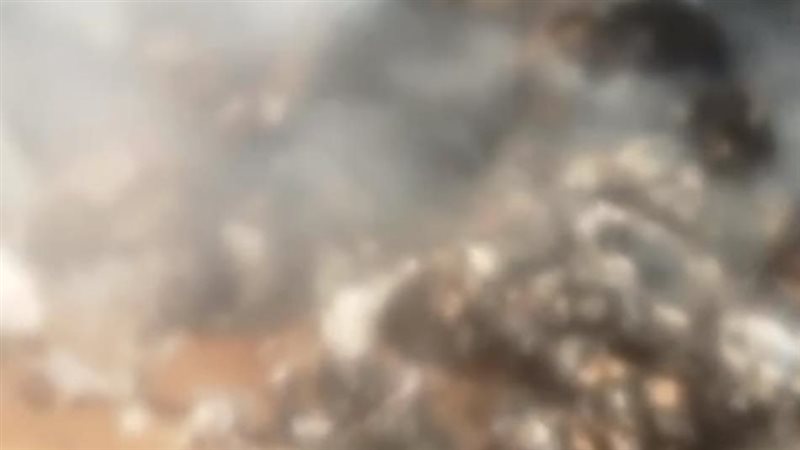 جانب من الحريق