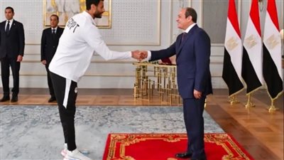محمد الشناوي بعد التكريم: «شكراً لكل اللي وثق فينا ودعمنا.. إحنا عندنا فريق شجاع وبطل والقادم أحسن وأجمد بإذن الله»