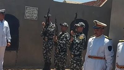  تشييع شهيد الواجب الأمين محمود بعد وفاته متأثر بإصابته في حريق منشأة ناصر
