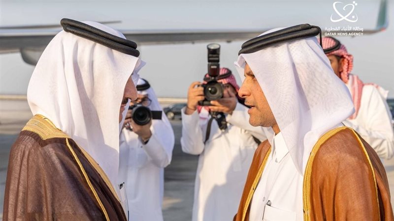 استقبال أمير قطر