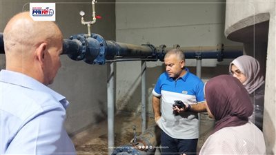 رئيس مياه الفيوم يتابع ميدانياً تشغيل محطة معالجة صرف صحي قحافة  