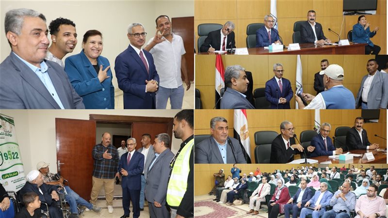 محافظ بنى سويف خلال