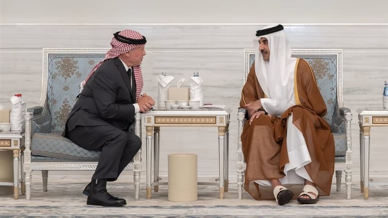 العاهل الأردني يصل