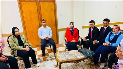 اتحاد طلاب تحيا مصر يهنئ مدير شباب دمياط ويؤكد دعم التعاون