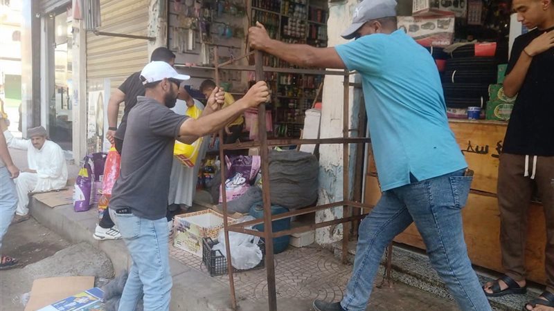 رفع ٣٠ حالة اشغال