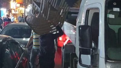حملة مسائية لرفع الإشغالات بكورنيش النيل بمدينة رشيد بالبحيرة