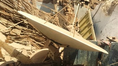 انهيار منزل بجزيرة الخزندارية بطهطا شمالي محافظة سوهاج  دون وقوع أي إصابات