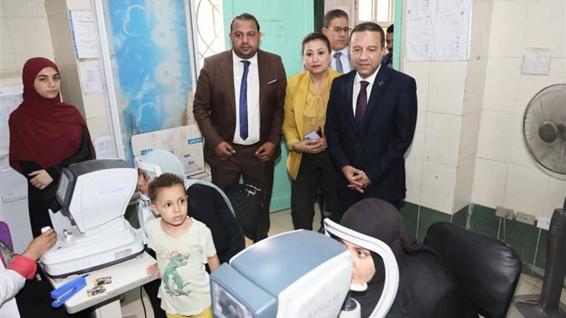 جانب من القافلة الطبية