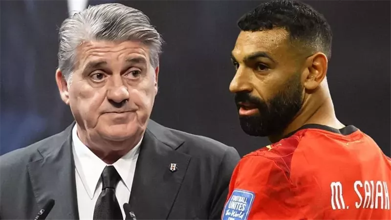 رئيس بشكتاش التركي ومحمد صلاح
