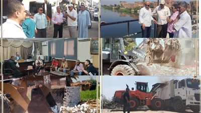 بنى سويف: رفع 302 حالة إشغال متنوع بمركز ببا وازالة تعديات وتحرير مخالفات