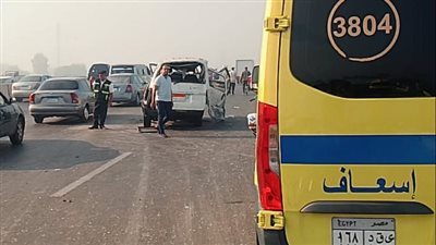 ارتفاع عدد ضحايا حادث تصادم طريق بنها شبرا الحر إلى ٥ وفيات و٢٠ مصابا