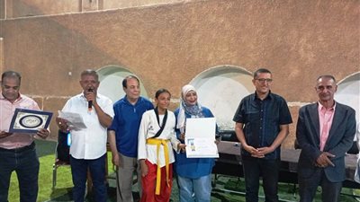 نادى النصر الرياضى باسوان يحتفى بأبطاله المتوجين فى بطولتى الكونغفو 