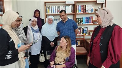المشرف العام على “القومي للأشخاص ذوي الإعاقة” تتفقد مكتبة مصر العامة بدمياط