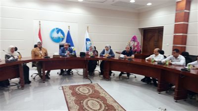 رئيس مياه دمياط يبحث مع اتحاد 
